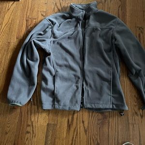 Men’s fleece Reebok full zip jacket Gray size M